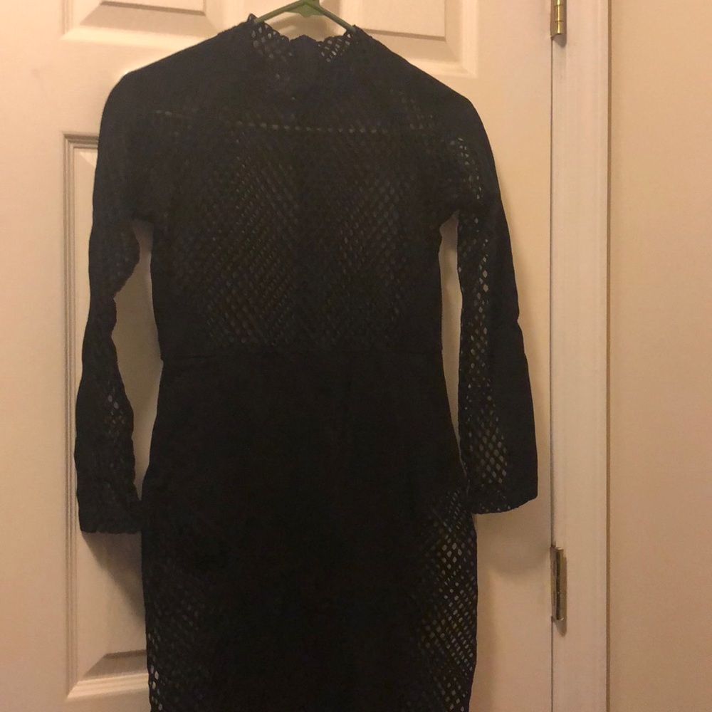 Fishnet bondage dress